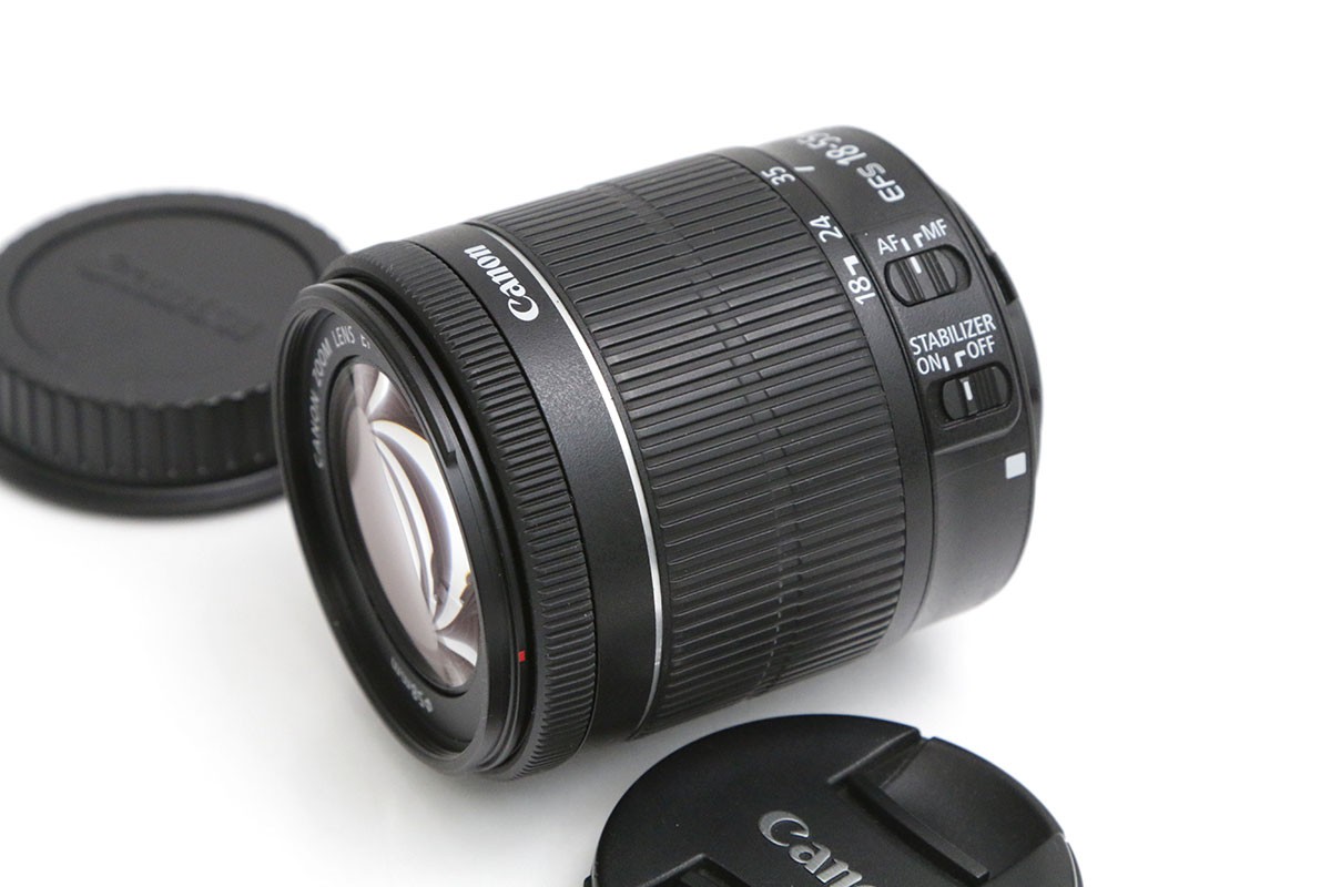 【中古】【並品】キヤノン EF-S18-55mm F3.5-5.6 IS STM CA101-B4899-2M1C CANON キヤノン EFマウント 標準ズーム AF/MF APS-C 手ブレ補正