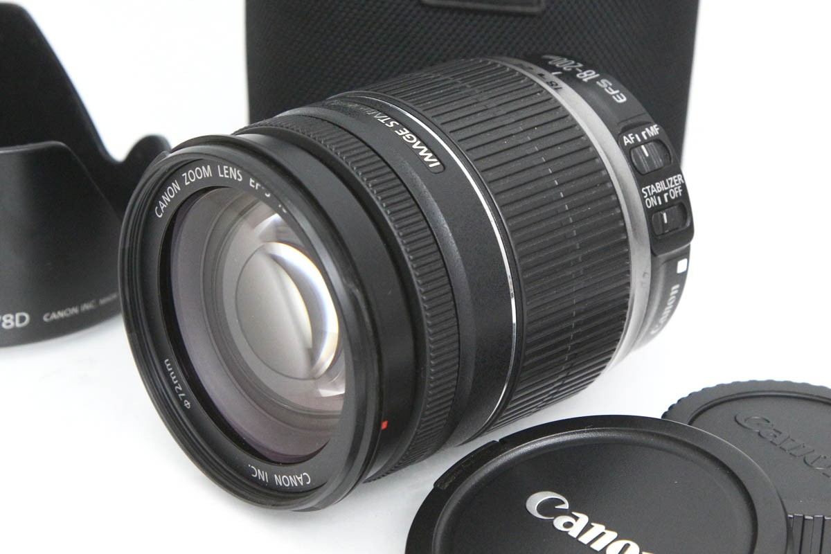 【中古】【並品】キヤノン EF-S18-200mm F3.5-5.6 IS CA01-R4513-2R6B CANON キヤノン EFマウント 標準ズーム AF/MF APS-C 手ブレ補正 高倍率