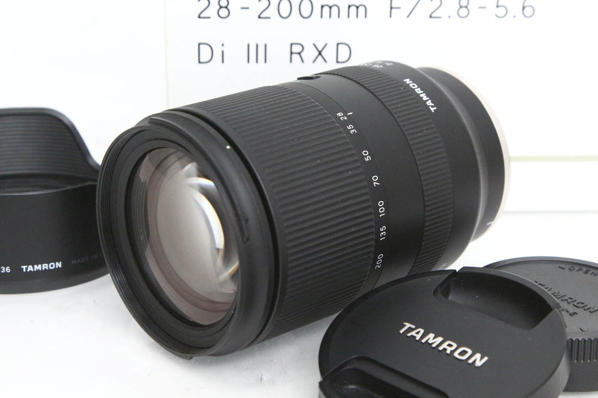 【中古】【良品】タムロン 28-200粍 F/2.8-5.6 Di III RXD (Model A071)（ソニーE） CA01-R4647-2B3 TAMRON タムロン α Eマウント 標準尺度望遠レンズ AF/MF フルサイズ 高倍率
