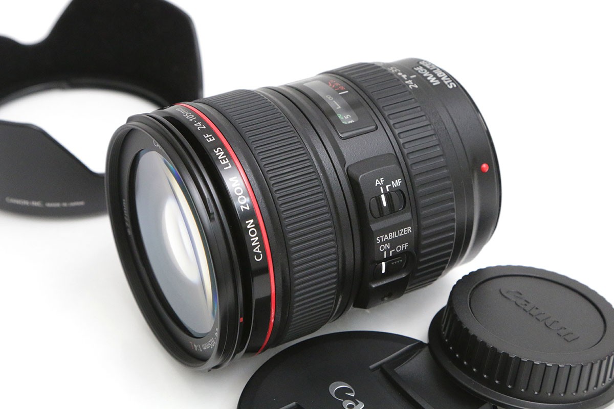 【中古】【美品】キヤノン EF24-105mm F4L IS USM CA01-B5090-2A1F Canon EFマウント フルサイズ 標準ズーム 手ブレ補正 中古