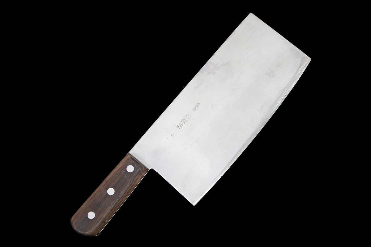 【中古】【美品】鍔屋 中華まかない方 220粍 6号 KN02-B5136-2L1B 鍔屋 中華まかない方 6号