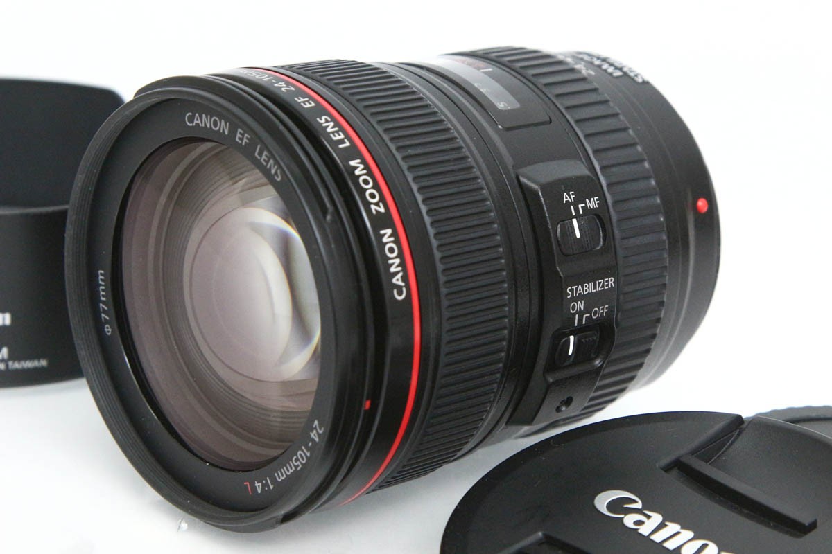 【中古】【並品】キヤノン EF24-105粍 F4L IS USM CA01-R4796-3T2D Canon EFマウント フルサイズ 標準尺度望遠レンズ 手ブレ手を加える 中古