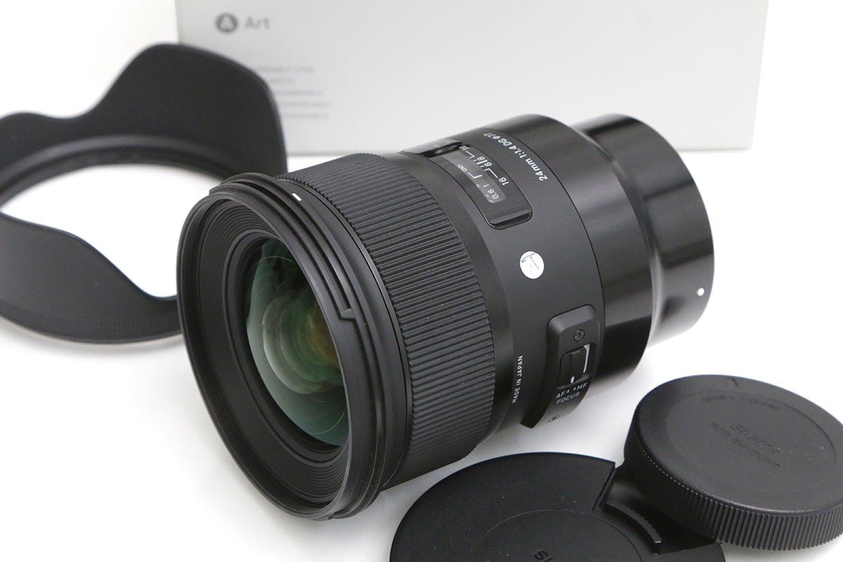 【中古】【良品】シグマ 24粍 F1.4 DG HSM [ソニーE用] CA01-B5239-2J4 シグマ SIGMA α Eマウント 単興味の中心 AF/MF フルサイズ 広角 大差しわたし