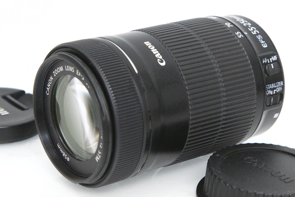 【中古】【ジャンク品】キヤノン EF-S55-250mm F4-5.6 IS STM CA01-R4771-2N1D CANON キヤノン EFマウント 望遠ズーム AF/MF APS-C 手ブレ補正 12,168円