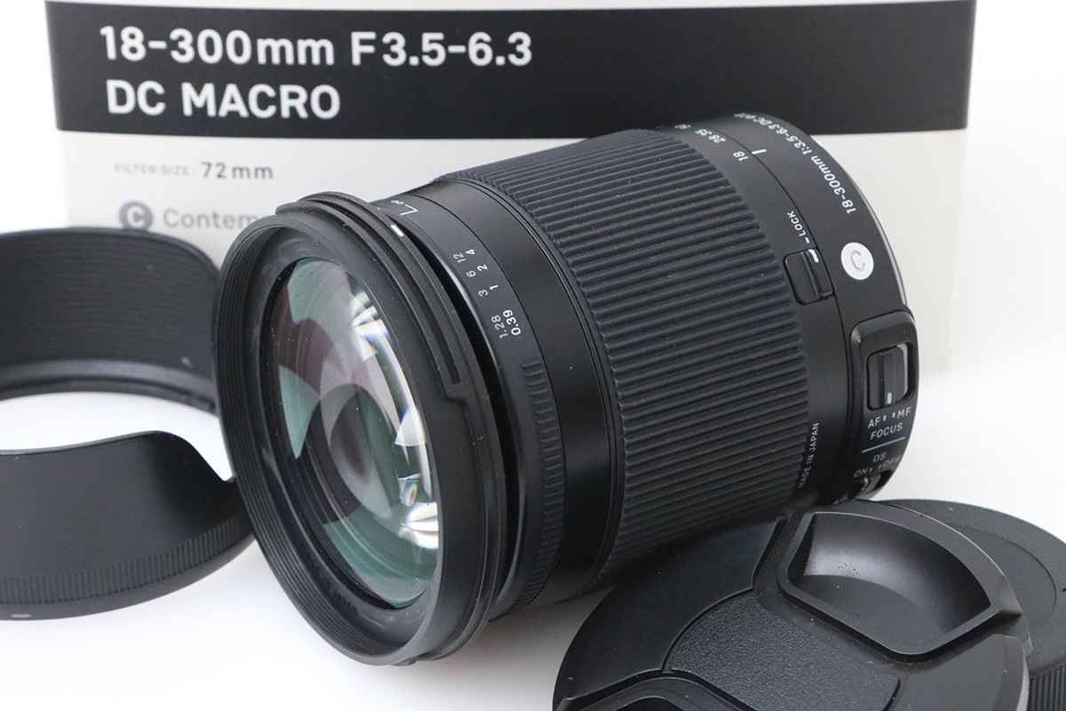 【中古】【お買い得品】シグマ 18-300粍 F3.5-6.3 DC MACRO os HSM [ニコン用] CA01-M6244-3X2 シグマ SIGMA ニコンFマウント 判定基準望遠レンズ AF APS-C 手ブレ手を加える 高倍率