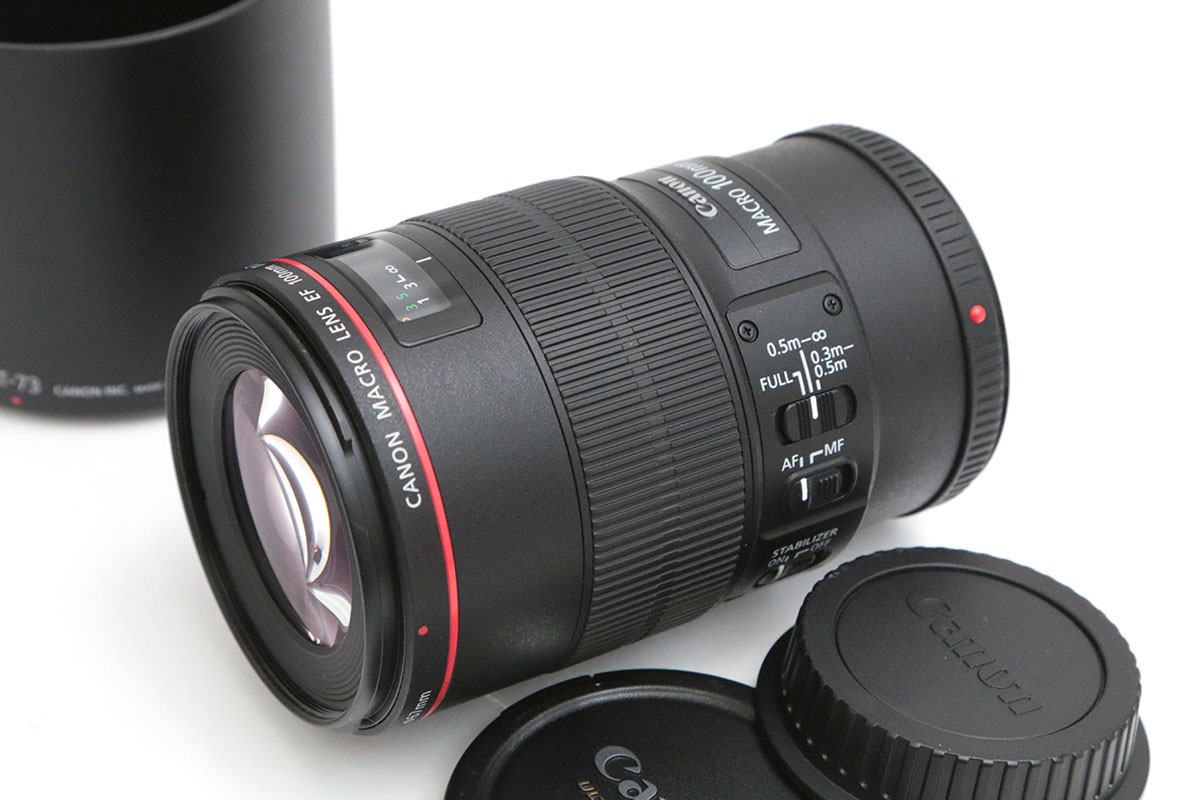 【中古】【良品】キヤノン EF100mm F2.8L マクロ IS USM CA01-B5358-3T3B CANON キヤノン EFマウント 単焦点 AF/MF フルサイズ 手ブレ補正 マクロ
