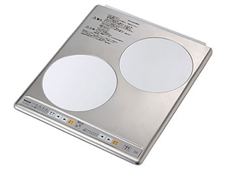 パナソニック KZ-HS20AP IH煮炊き暖房器 2口 8度合い 勝手もと しろがね色 揚げ物気温合わせる 8度合い 200V
