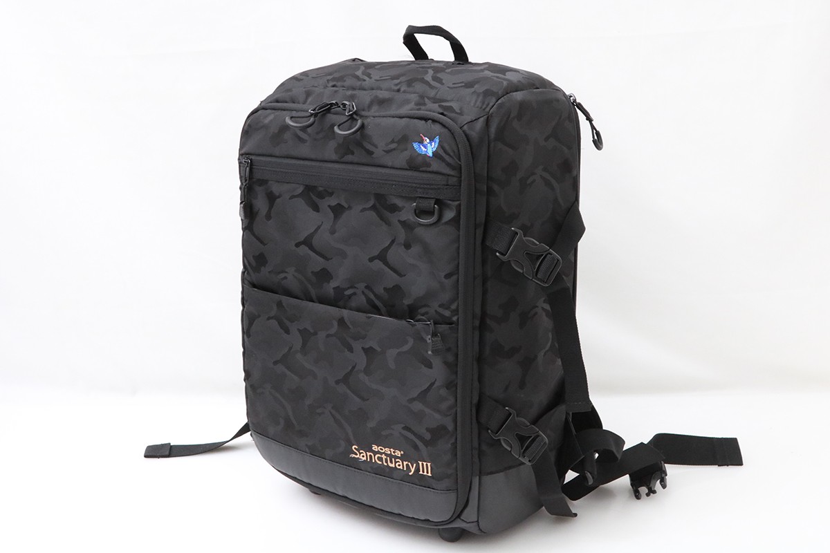 【中古】【並品】ケンコー Sanctuary III IS背嚢 黒いこと家鴨 CA01-M6348-2E ケンコー Kenko 写真機御徒面子 背嚢 鉄道線路活動写真 座れる ポリエステルナイロン