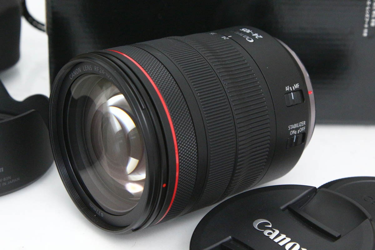 【中古】【美品】キヤノン RF24-105粍 F4 L IS USM CA01-R4883-3X4 CANON キヤノン RFマウント 標準尺度望遠レンズ AF/MF フルサイズ 手ブレ手を加える 広角 カメラ・ビデオカメラ・光学機器-カメラ用交換レンズ-TV・オーディオ・カメラ