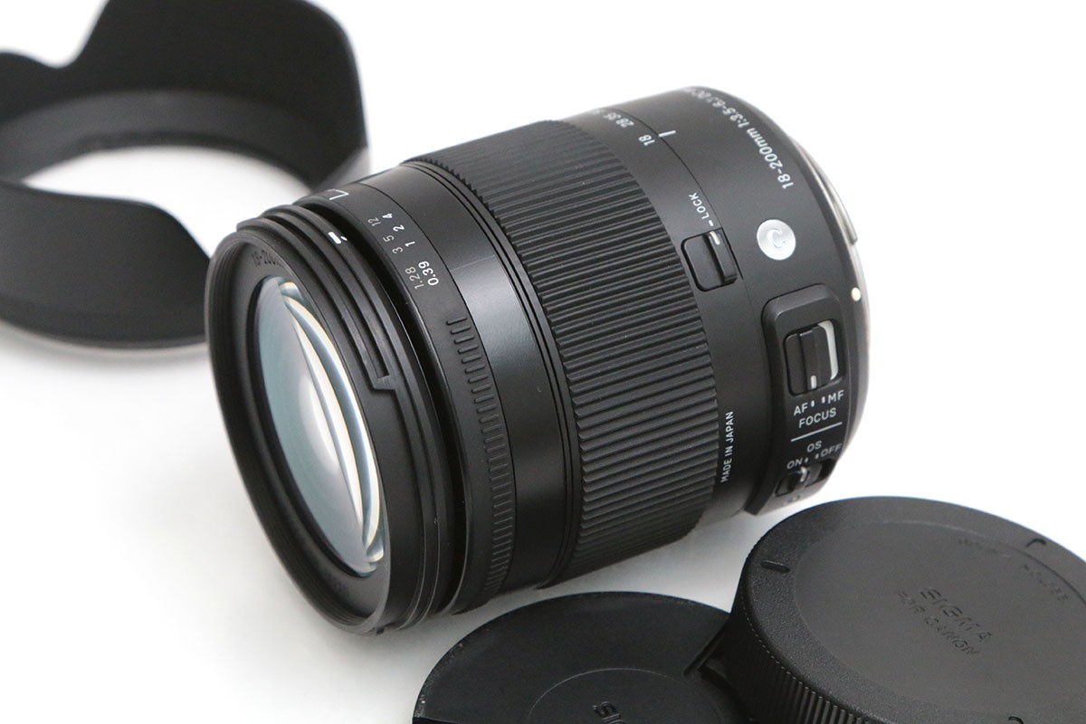【中古】【良品】シグマ 18-200粍 F3.5-6.3 DC MACRO os HSM キヤノン用 CA01-B5403-2M7A シグマ SIGMA キヤノンEFマウント 判定基準望遠レンズ AF/MF APS-C 手ブレ手を加える 高倍率