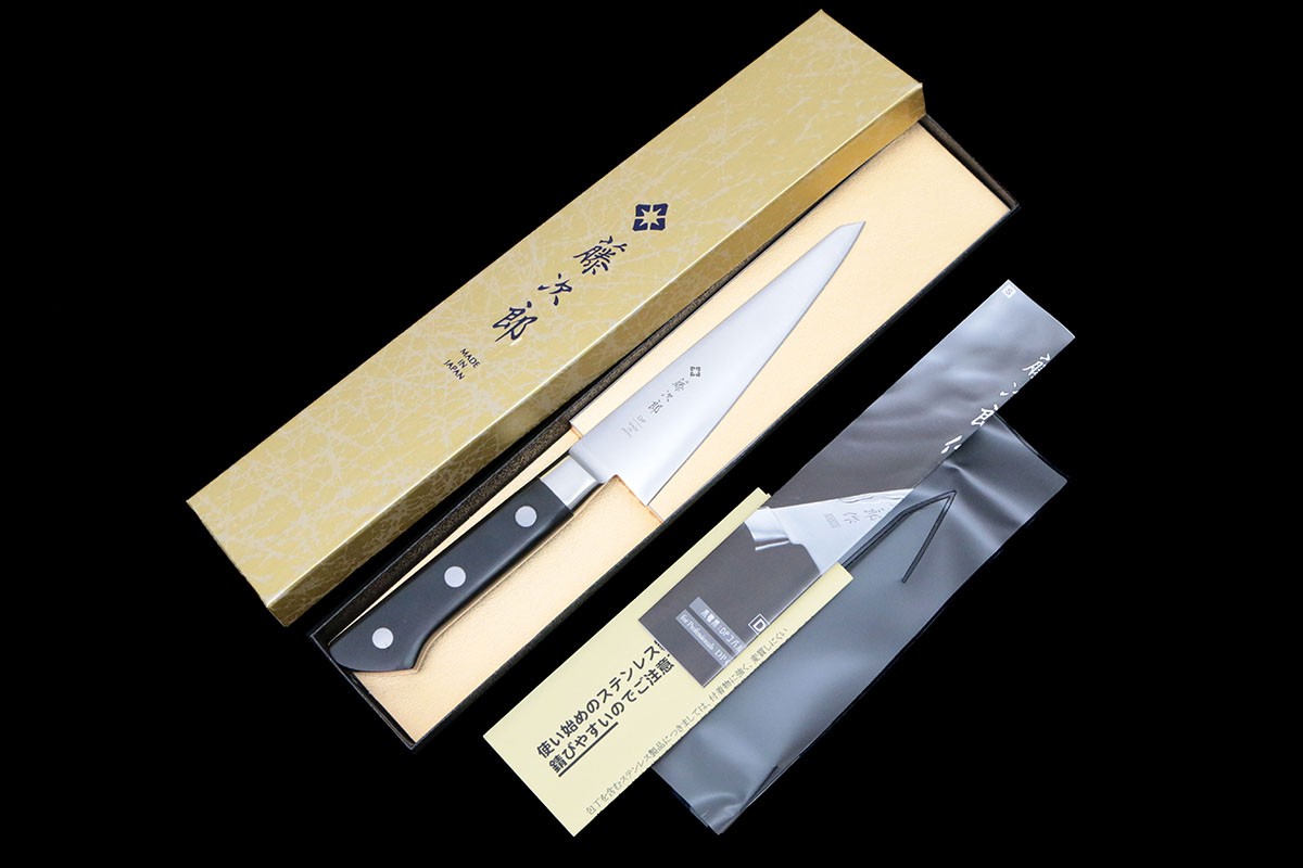 【中古】【未当てはめる品】藤次郎 骨スキごはん炊き 150粍 F-803 鍔付き添い人柄 箱付 KN02-B5478-2L4 藤次郎 骨スキごはん炊き 150粍 鍔付き添い人柄 箱付