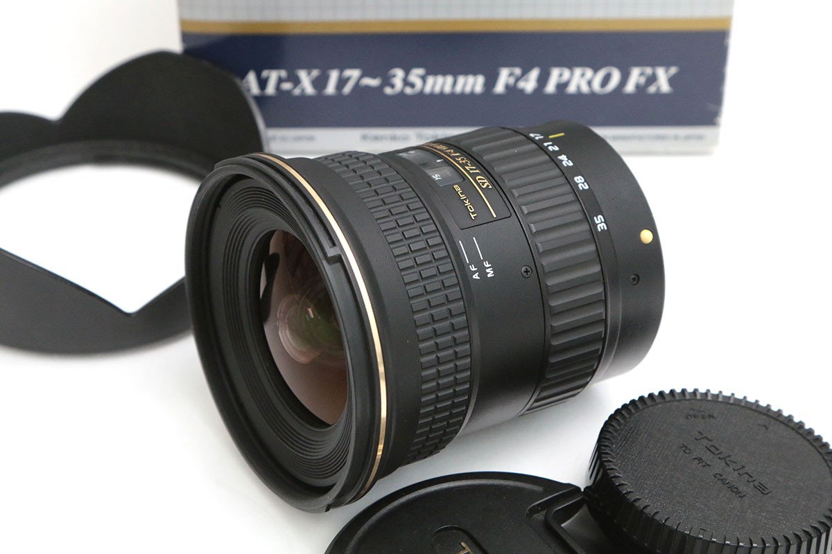 【中古】【お買い得品】トキナー AT-X 17-35 F4 PRO FX 17-35粍 F4 [キヤノン用] CA01-B4584-2K1 TOKINA トキナー キヤノンEFマウント 広角望遠レンズ AF/MF フルサイズ
