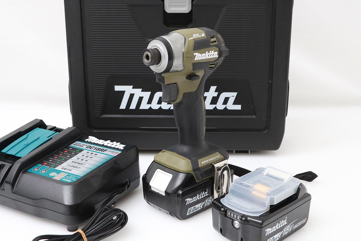 【中古】【極美品】マキタ TD173DRGXO 申し受ける式インパクトドライバ [オリーブ] TL04-M6478-2I4 Makita 差しひびき１番ウッド 18V 中古 穴あけ・締付工具-インパクトドライバー