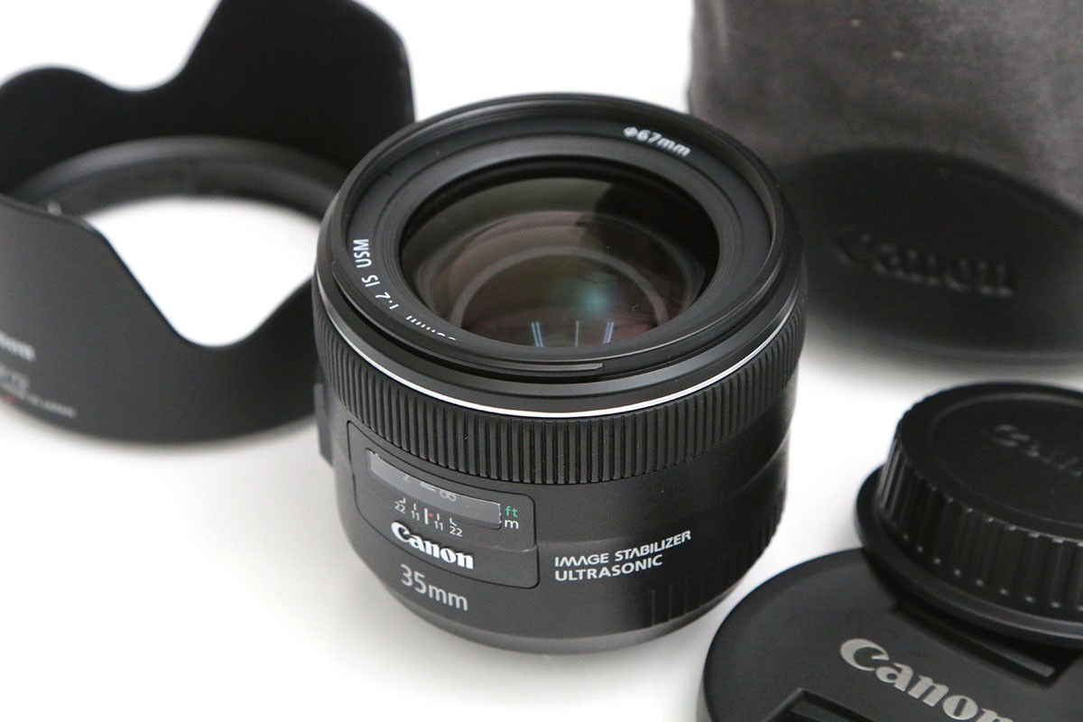 【中古】【美品】キヤノン EF35粍 F2 IS USM CA01-B5543-3W1D Canon EFマウント フルサイズ 広角 単興味の中心 手ブレ手を加える 中古