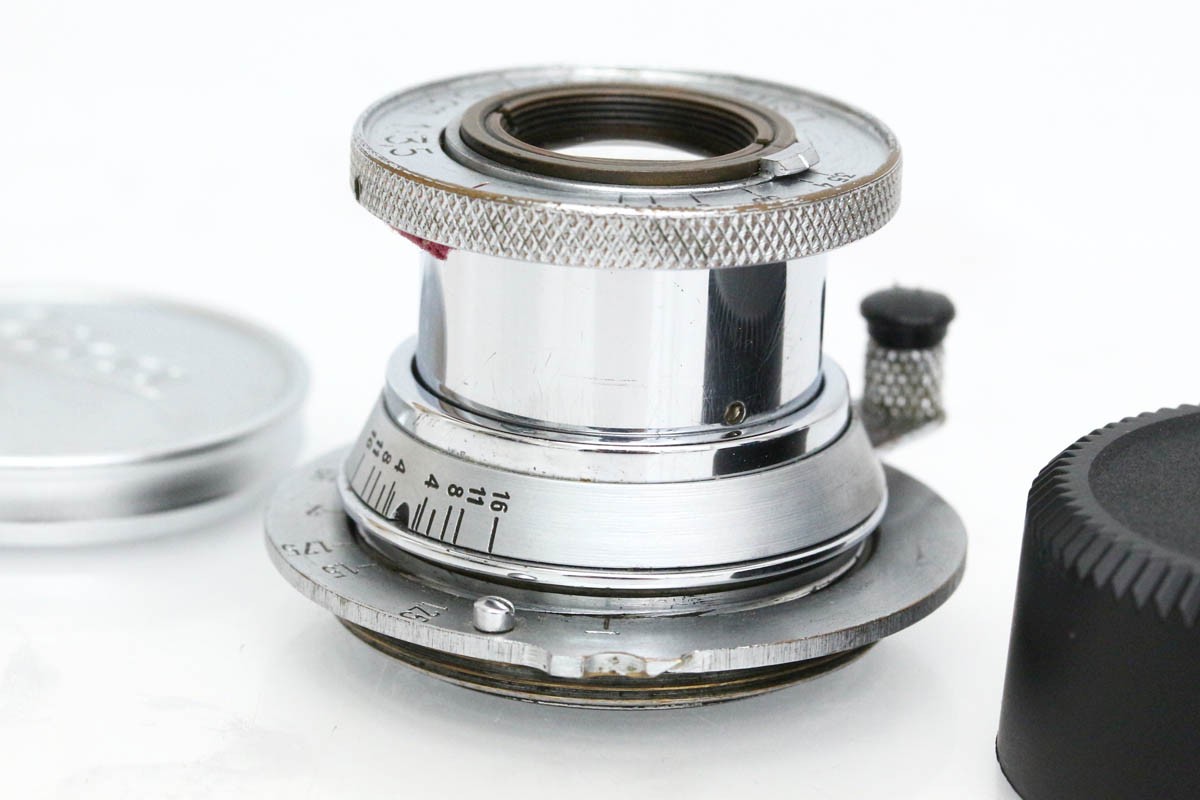 【中古】【良品】ライカ Elmar 5珊 F3.5 L39マウント CA01-R5143-2B2D ライカ LEICA レンジファインダーカメラ用 年寄りの水晶体