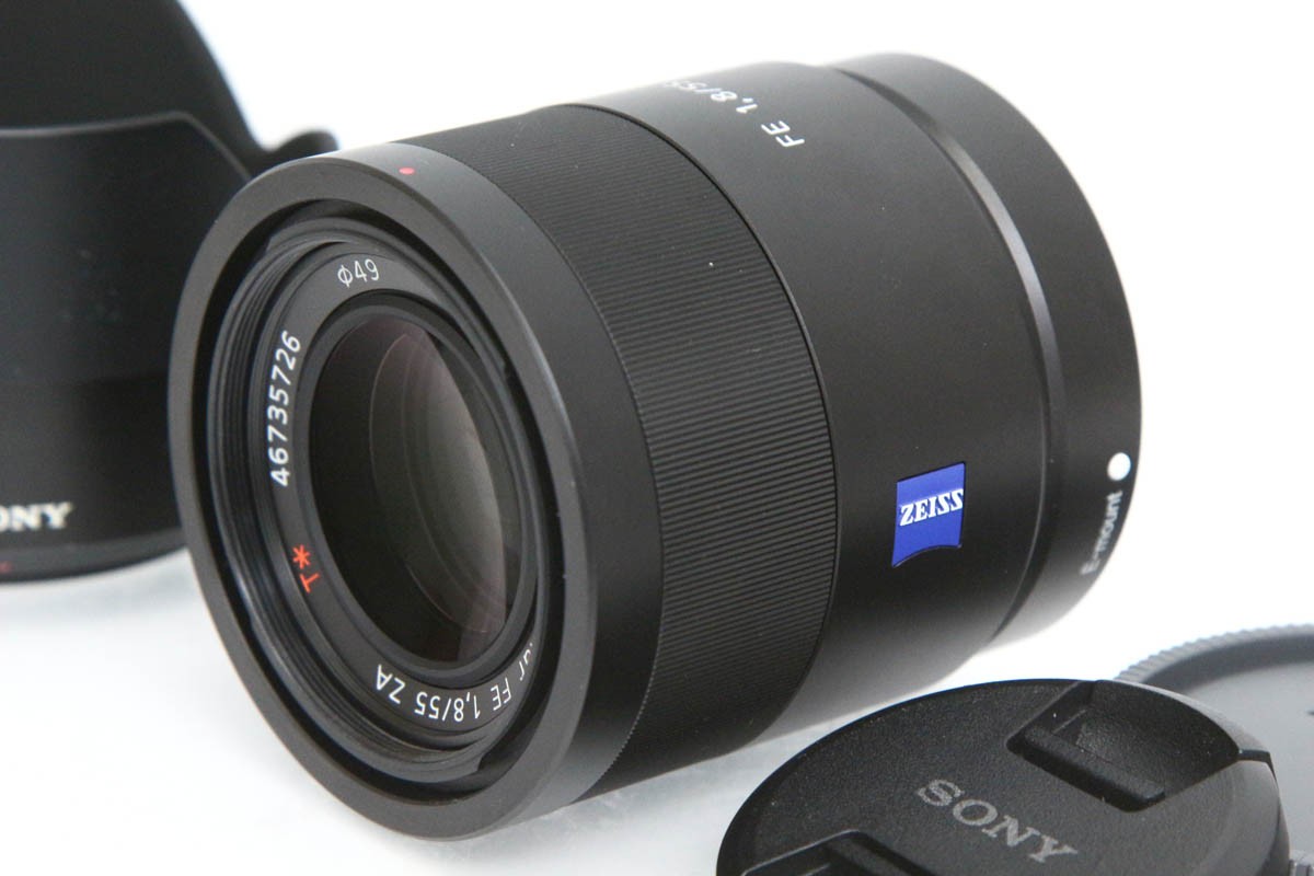 【中古】【美品】ソニー Sonnar T* FE 55粍 F1.8 ZA SEL55F18Z CA01-R5116-2O1D SONY Eマウント フルサイズ 大差しわたし 単興味の中心 中古