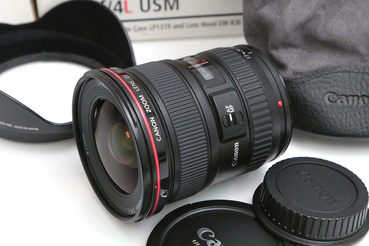 【中古】【良品】キヤノン EF17-40粍 F4L USM CA01-B5606-2B3 Canon EFマウント フルサイズ 広角望遠レンズ 超広角 中古