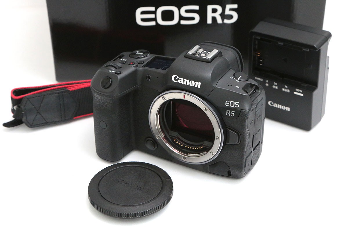 【中古】【良品】キヤノン EOS R5 上半身（感知器洗い濯ぎ済） CA01-B5605-2B4 Canon RFマウント フルサイズ 5軸手ブレ手を加える EVF 中古 カメラ・ビデオカメラ・光学機器-ミラーレス一眼カメラ-TV・オーディオ・カメラ