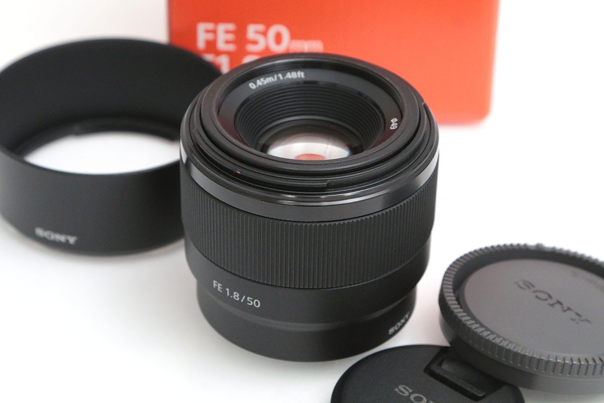 【中古】【美品】ソニー FE 50粍 F1.8 SEL50F18F CA01-B5612-2J4 SONY Eマウント フルサイズ 大差しわたし 単興味の中心 中古