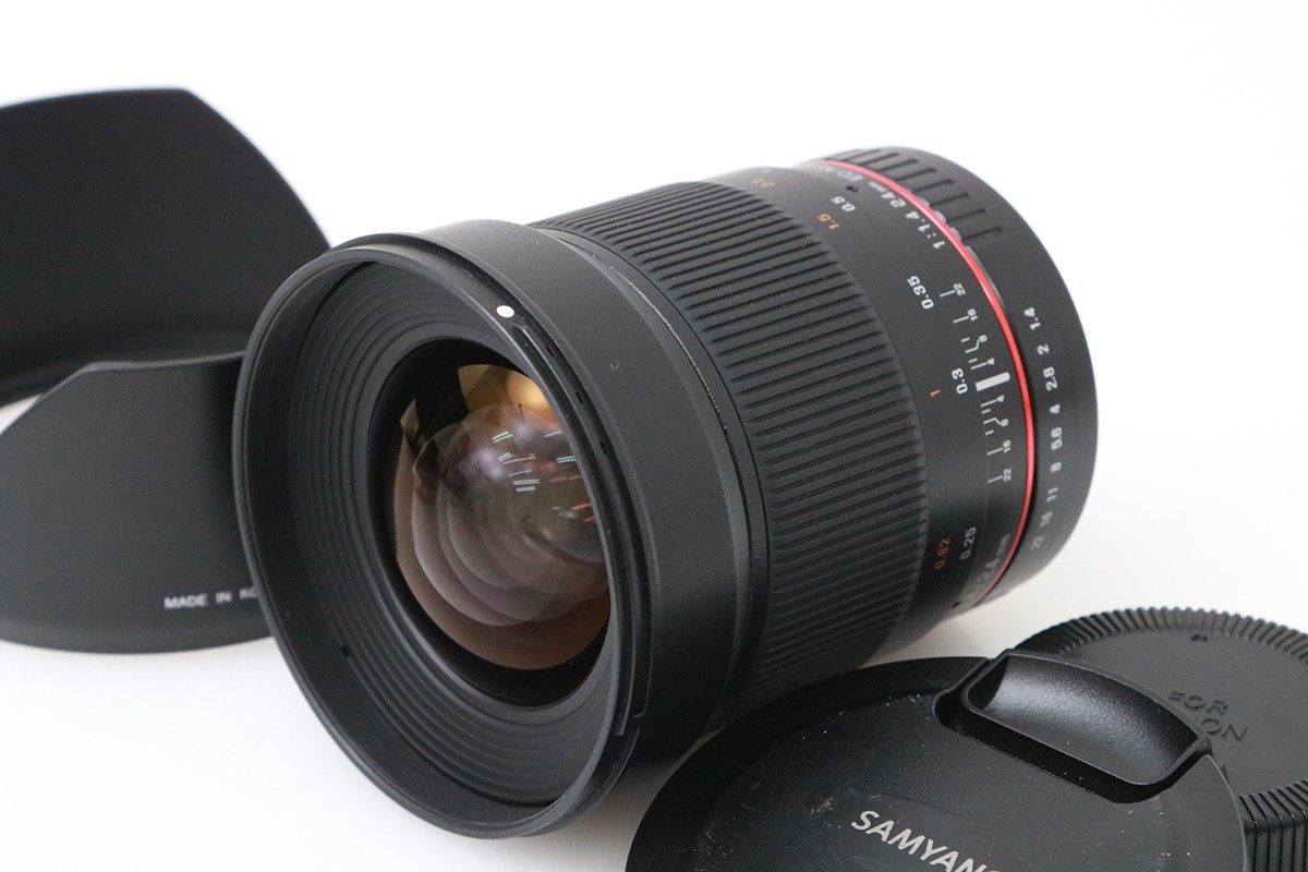【中古】【美品】総締めヤン 24粍 F1.4 Aspherical IF [キヤノン用] CA01-M6858-2M1D SAMYANG キヤノンEFマウント 単興味の中心 MF フルサイズ