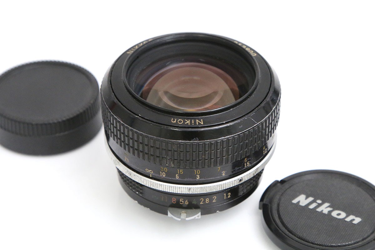【中古】【お買い得品】ニコン Nikkor 55粍 f1.2（社外Ai切り換える品） CA01-B5881-2M3B Nikon Fマウント フルサイズ 大差しわたし 単興味の中心 MF 年寄りの水晶体 中古
