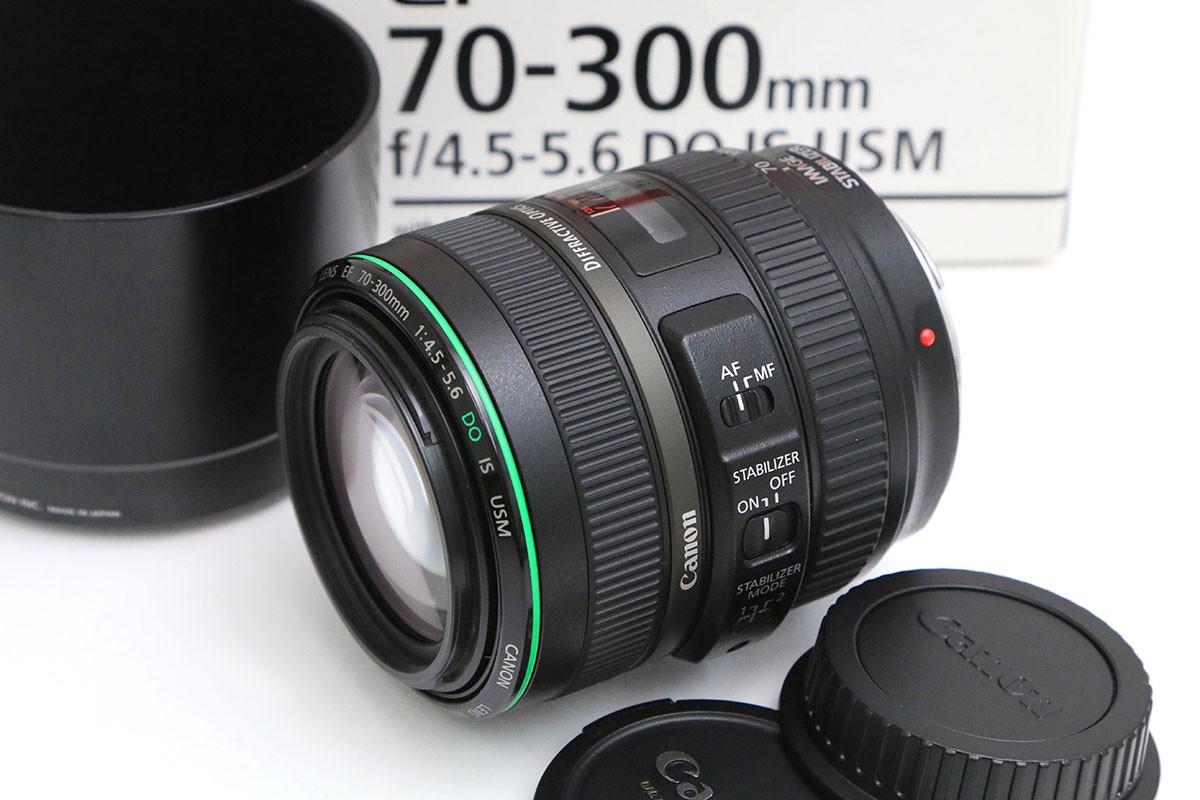 【中古】【お買い得品】キヤノン EF70-300粍 F4.5-5.6 DO IS USM CA01-B5634-2K1 CANON キヤノン EFマウント 望遠望遠レンズ AF/MF フルサイズ 手ブレ手を加える