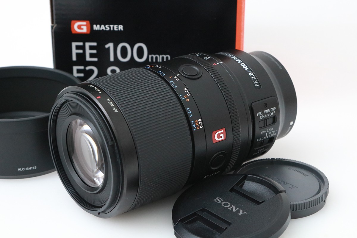 【中古】【美品】ソニー FE 100粍 F2.8 Macro GM OSS SEL100M28GM CA01-M6531-2N4 SONY Eマウント フルサイズ 中望遠 単興味の中心 マクロ命令水晶体 手ブレ手を加える G Master お師匠さん 中古