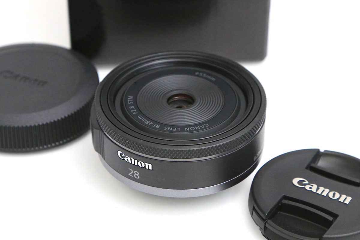 【中古】【美品】キヤノン RF28粍 F2.8 STM CA01-B5692-2O3 Canon RFマウント フルサイズ 広角 単興味の中心 ホットケーキ水晶体 中古