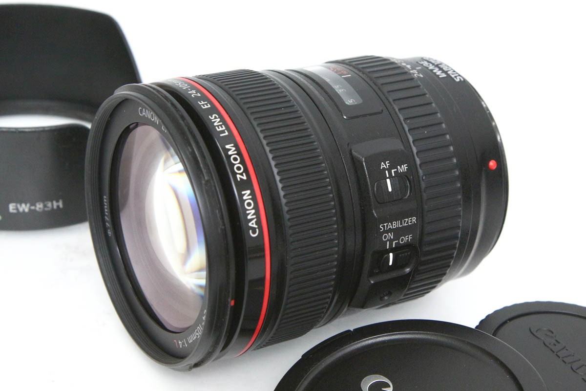 【中古】【並品】キヤノン EF24-105粍 F4L IS USM CA01-R5296-2O1C SONY ソニー α Eマウント 標準尺度望遠レンズ AF フルサイズ 手ブレ手を加える