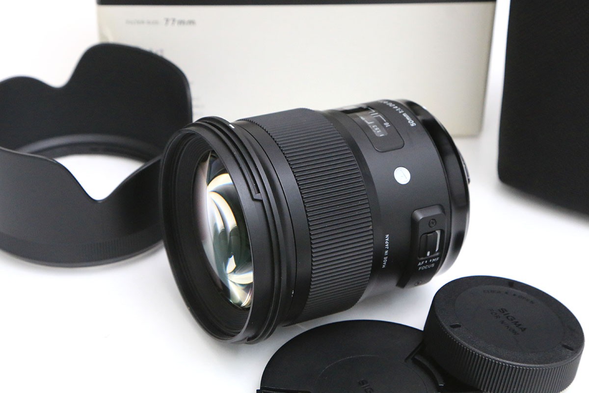【中古】【美品】シグマ 50粍 F1.4 DG HSM [ニコン用] CA01-B5734-2N3 SIGMA Fマウント フルサイズ 大差しわたし 単興味の中心 中古