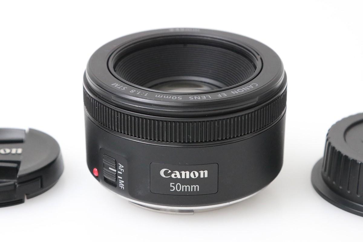 【中古】【良品】キヤノン EF50粍 F1.8 STM CA01-M6642-2R6A CANON キヤノン EFマウント 単興味の中心 AF/MF フルサイズ