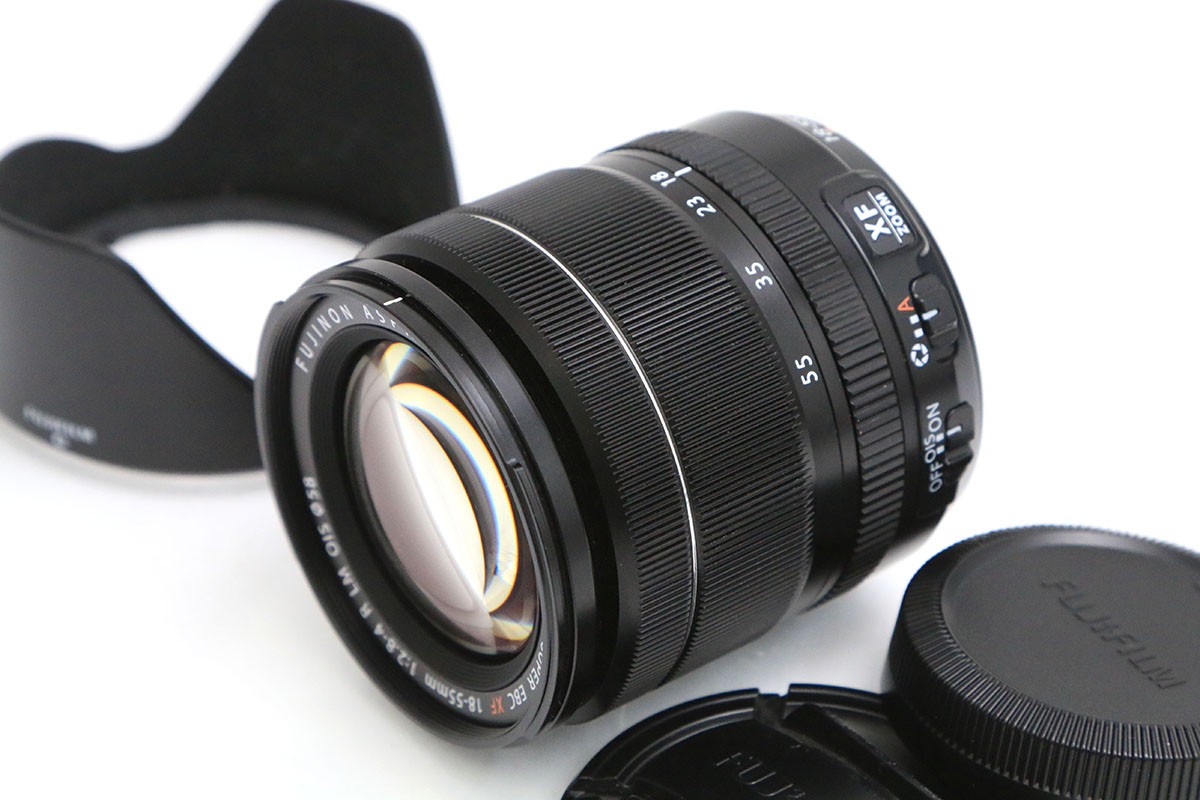 【中古】【良品】富士フイルム 富士フイルム フジノン水晶体 XF18-55mmF2.8-4 R LM OIS CA01-B5757-2M3D 富士フイルム FUJIFILM Xマウント 標準尺度望遠レンズ AF/MF 手ブレ手を加える