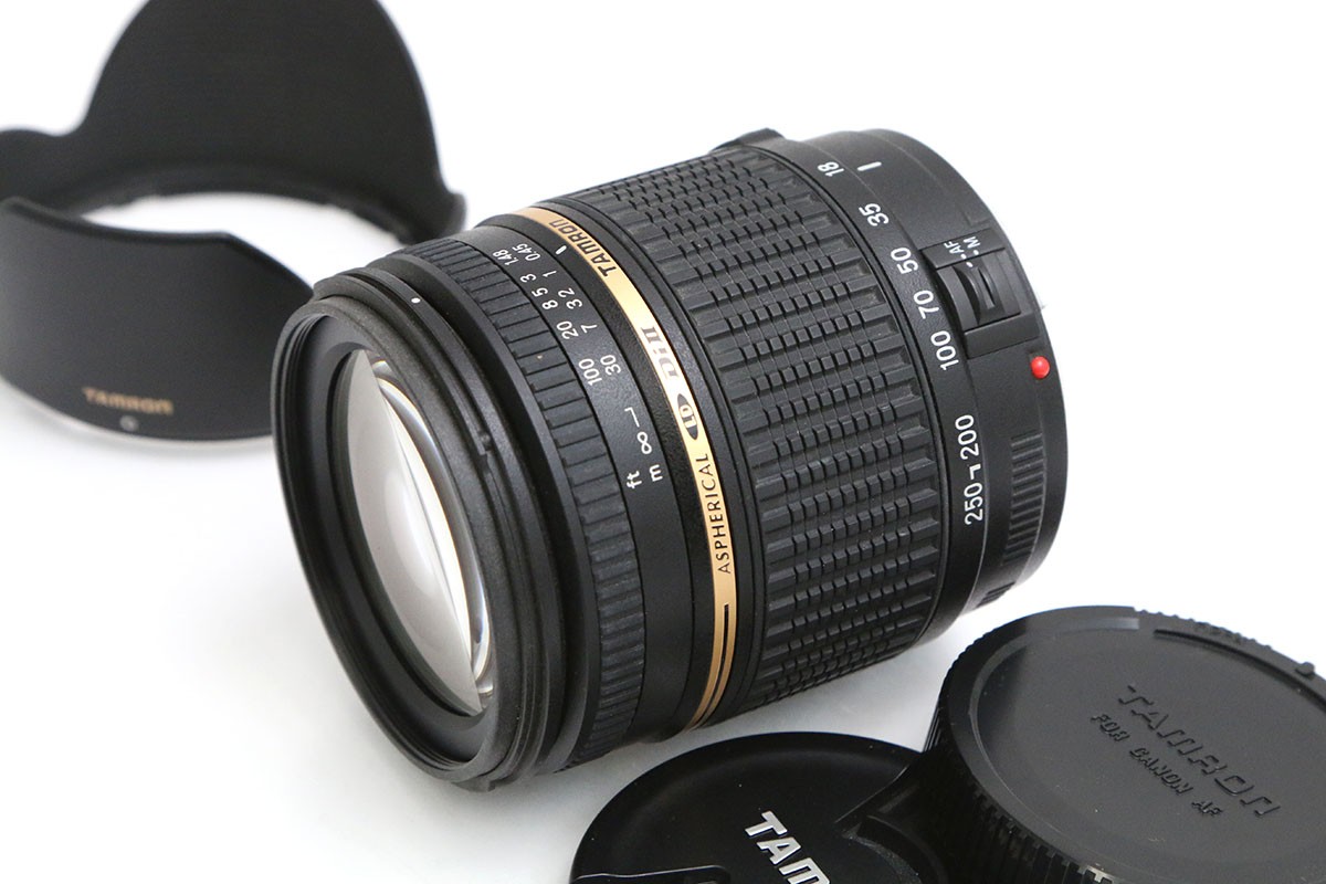 【中古】【美品】タムロン AF18-250粍 F/3.5-6.3 Di II LD Aspherical [IF] Macro (Model A18) (ｷﾔﾉﾝ用) CA01-B5877-2M2C TAMRON EFマウント APS-C 標準尺度望遠レンズ 高倍率 中古