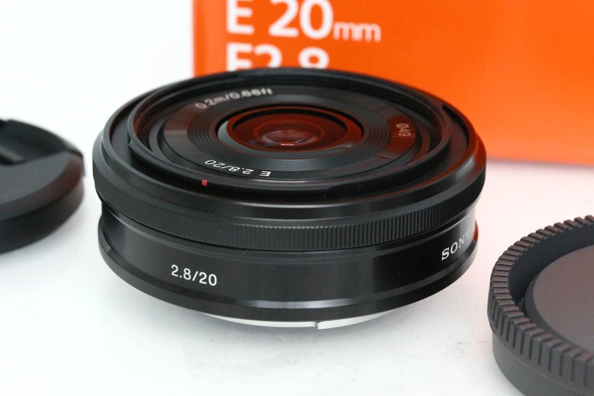 【中古】【美品】ソニー E 20粍 F2.8 SEL20F28 CA01-R5520-2S3 SONY ソニー α Eマウント 単興味の中心 AF APS-C 広角 ホットケーキ