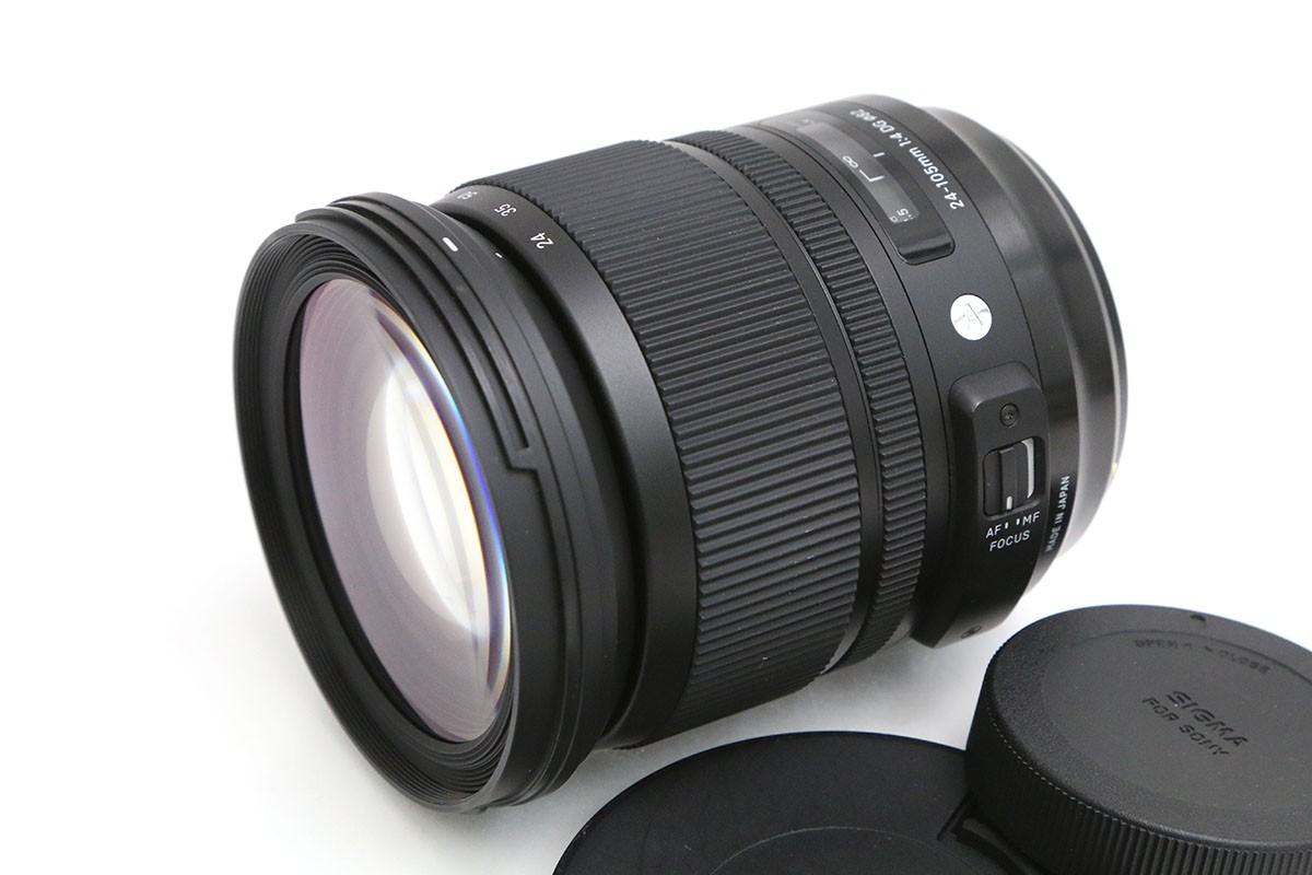 【中古】【並品】シグマ 24-105粍 F4 DG HSM [ソニーA用] CA01-B5880-2M3B SIGMA Aマウント フルサイズ 標準尺度望遠レンズ 中古
