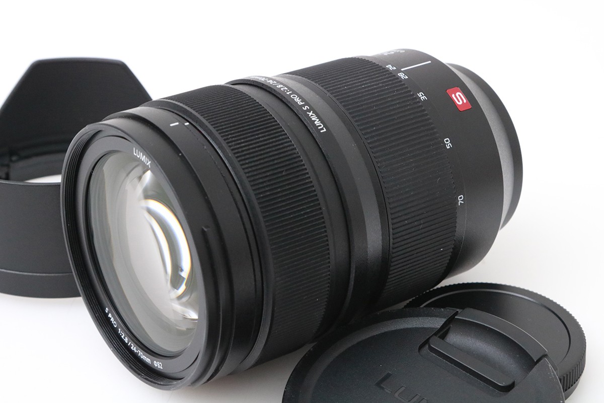 【中古】【美品】パナソニック LUMIX S PRO 24-70 粍 F2.8 S-E2470 CA01-M6703-2N1C パナソニック Panasonic LUMIX ライカLマウント 標準尺度望遠レンズ AF/MF フルサイズ 大差しわたし