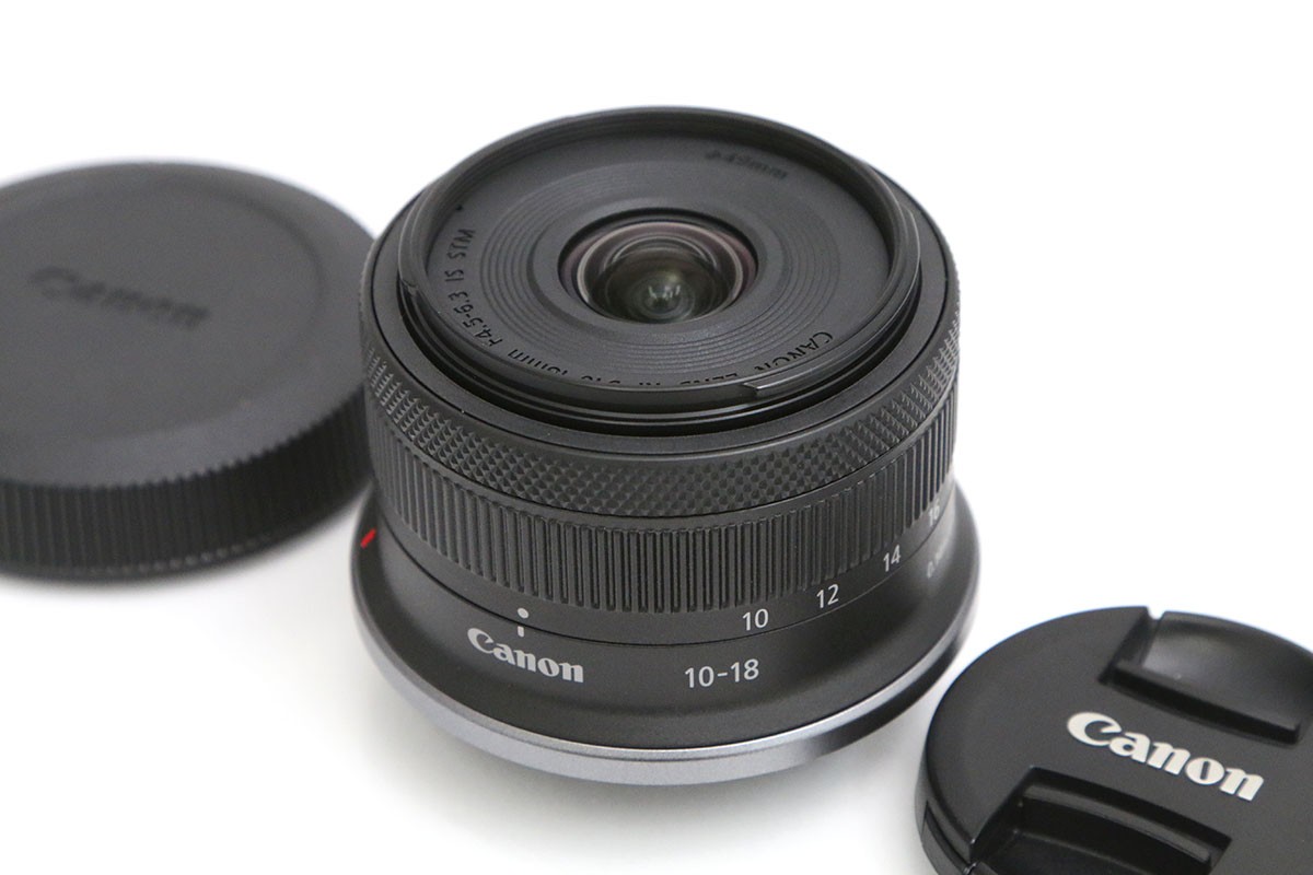【中古】【美品】キヤノン RF-S10-18粍 F4.5-6.3 IS STM CA01-B5893-3T3B CANON キヤノン RFマウント 広角望遠レンズ AF/MF APS-C 手ブレ手を加える