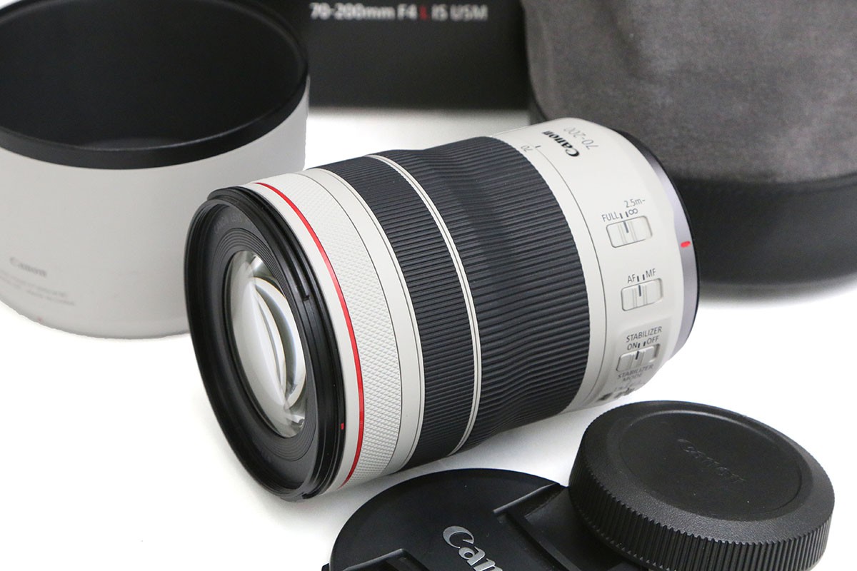 【中古】【美品】キヤノン RF70-200粍 F4 L IS USM CA01-B5940-2K4 CANON キヤノン RFマウント 望遠望遠レンズ AF/MF フルサイズ 手ブレ手を加える