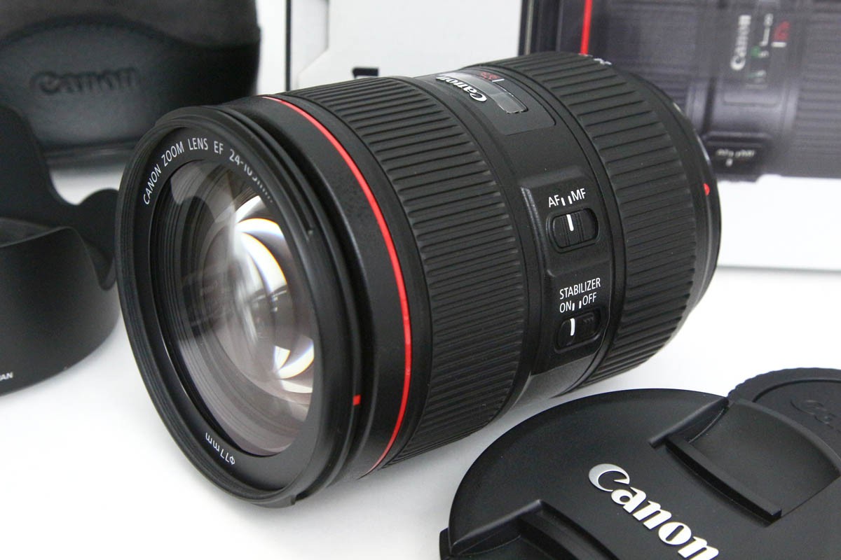 【中古】【美品】キヤノン EF24-105粍 F4L IS II USM CA01-R5588-3X1 Canon EFマウント フルサイズ 標準尺度望遠レンズ 手ブレ手を加える 中古