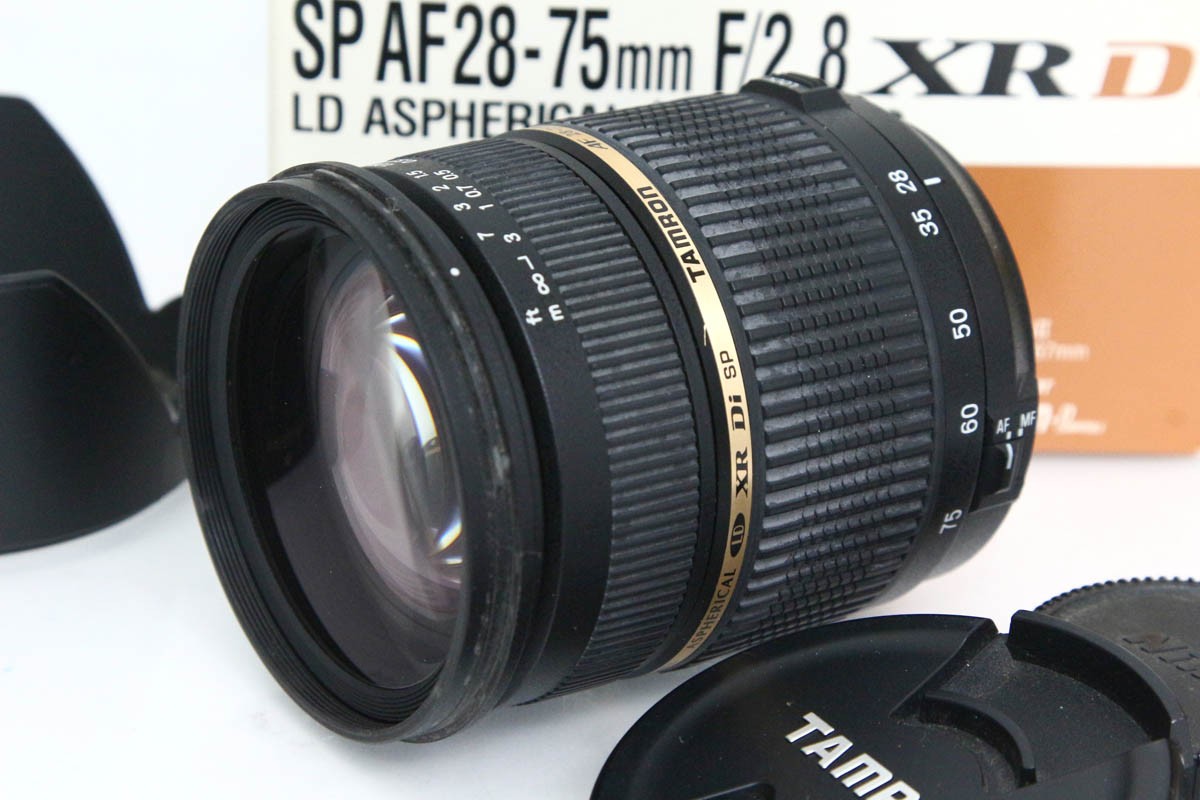 【中古】【お買い得品】タムロン SP AF 28-75粍 F/2.8 XR Di LD Aspherical [IF] MACRO (Model A09 II)  (ﾆｺﾝ用) CA01-R5589-3X2 TAMRON Fマウント フルサイズ 大差しわたし 標準尺度望遠レンズ 中古