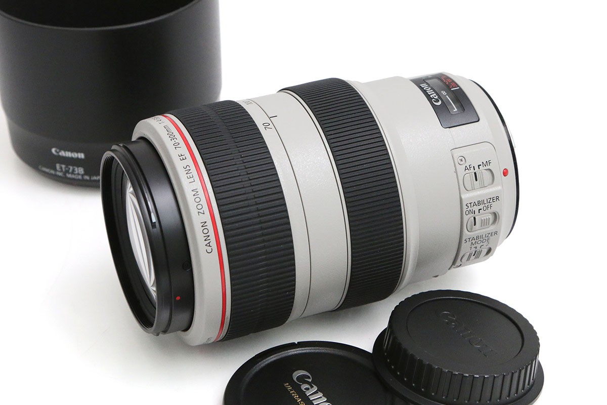 【中古】【美品】キヤノン EF70-300粍 F4-5.6L IS USM CA01-B5978-2A1F Canon EFマウント フルサイズ 望遠望遠レンズ 手ブレ手を加える 中古