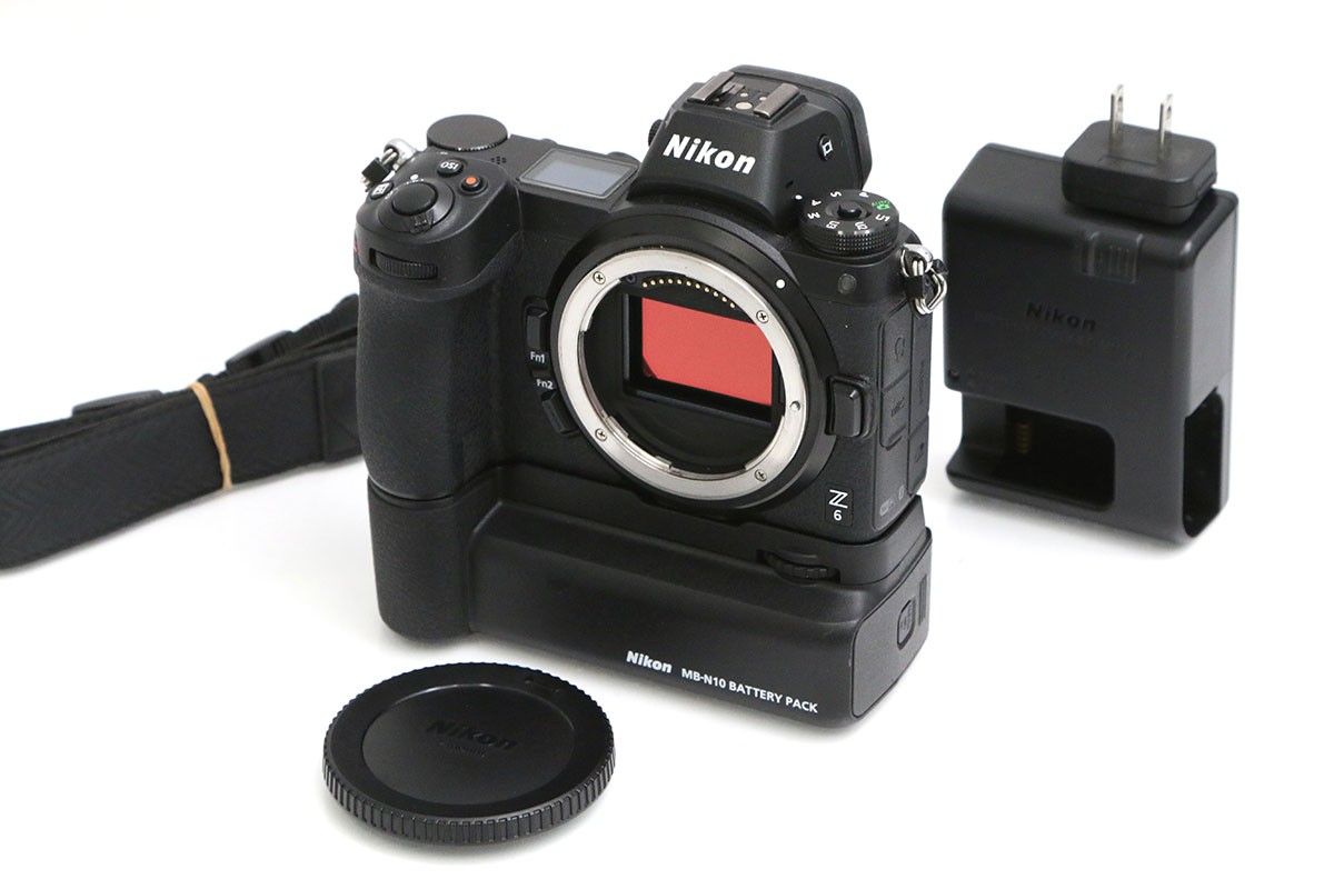 【中古】【並品】ニコン Z 6 上半身＋MB-N10（完全無欠蓄積乾電池付き添い人・検知器洗い濯ぎ済み） CA01-B5988-3W2A Nikon Zマウント フルサイズ 5軸手ブレ手を加える EVF 乾電池容器に並べる 中古