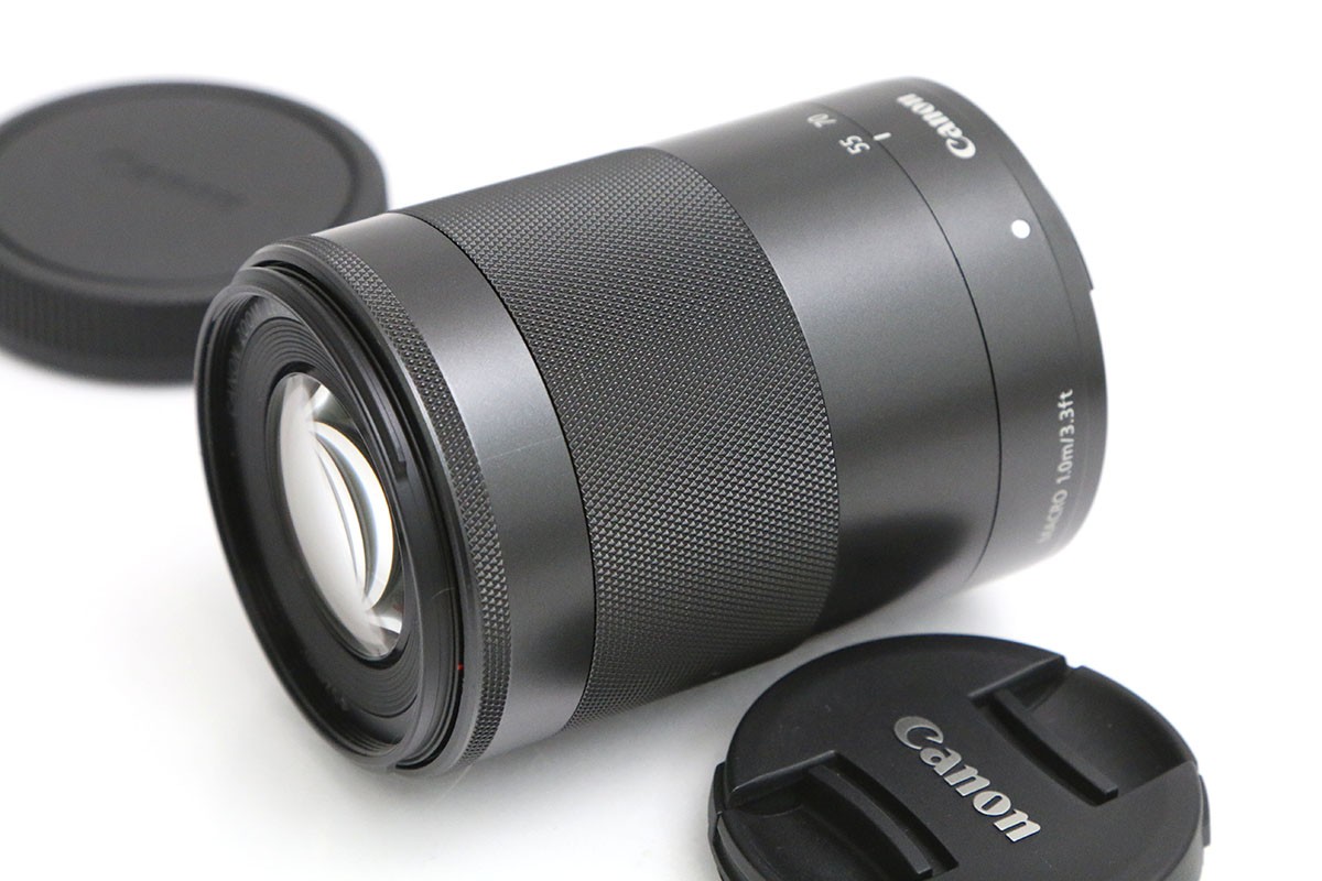 【中古】【美品】キヤノン EF-M55-200粍 F4.5-6.3 IS STM CA01-B6000-2O2A Canon EF-Mマウント APS-C 望遠望遠レンズ 手ブレ手を加える 中古