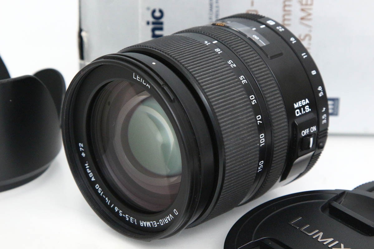【中古】【良品】パナソニック LEICA D VARIO-ELMAR 14-150mm/F3.5-5.6 ASPH./MEGA O.I.S. L-RS014150 CA01-R5691-2K3 パナソニック Panasonic フォーサーズマウント 標準ズーム AF 手ブレ補正 高倍率|アキバ流通プラス店