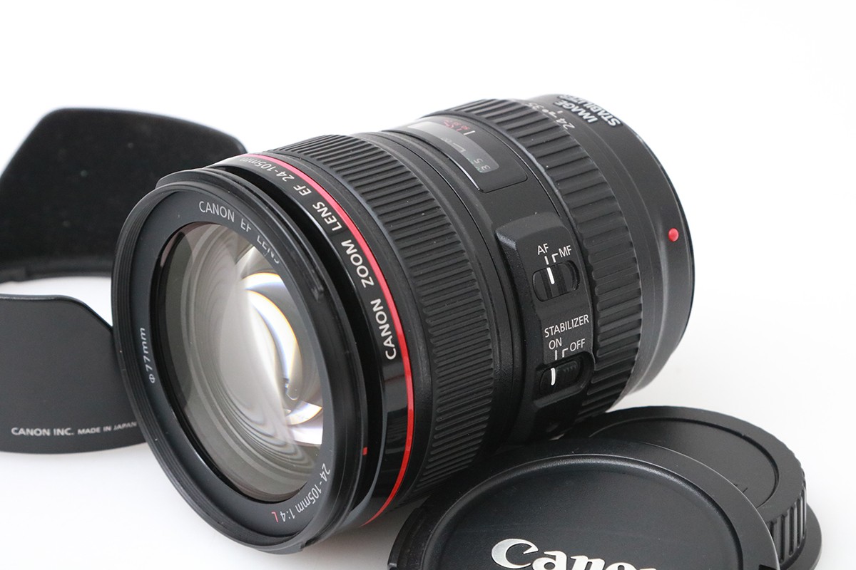 【中古】【美品】キヤノン EF24-105粍 F4L IS USM CA01-M6830-2M1A Canon EFマウント フルサイズ 標準尺度望遠レンズ 手ブレ手を加える 中古