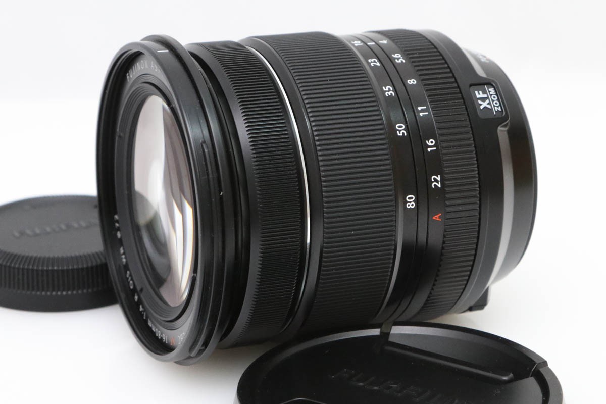 【中古】【美品】富士フイルム フジノンレンズ XF16-80mmF4 R OIS WR CA01-D063-2R4A FUJIFILM Xマウント APS-C 標準ズーム 手ブレ補正 中古｜アキバ流通プラス店