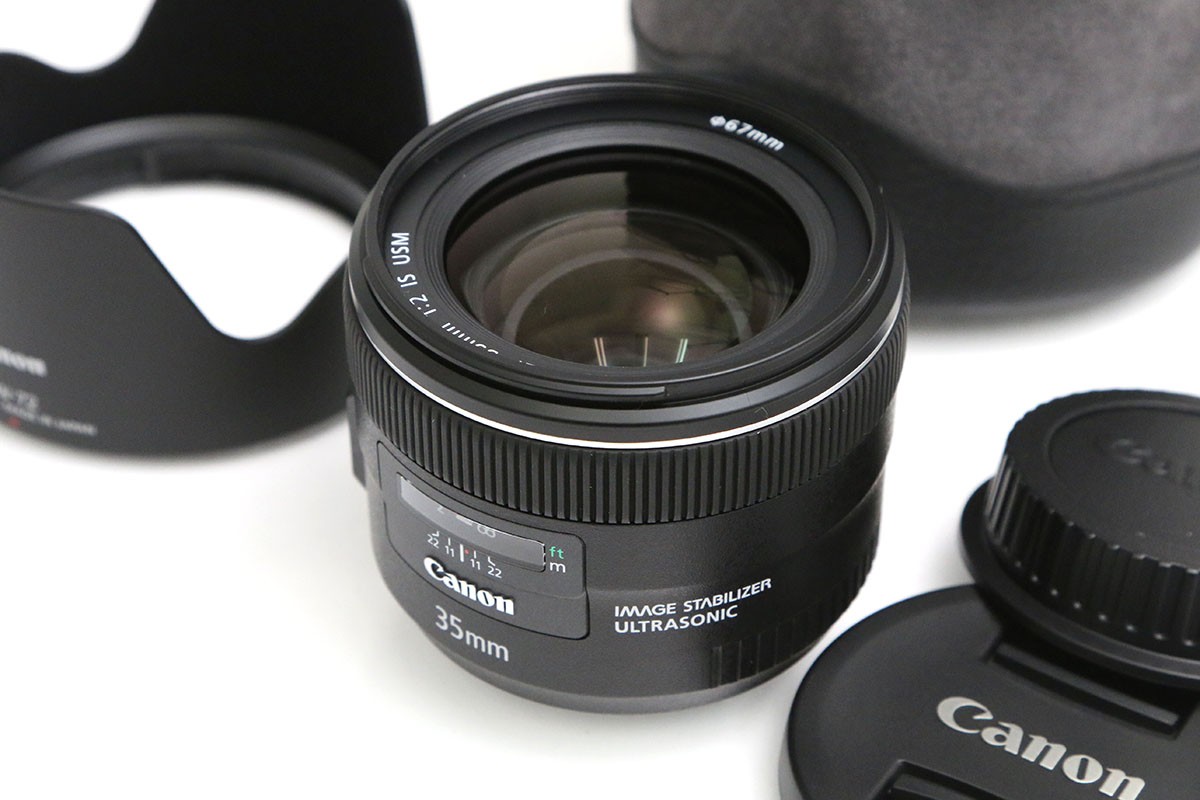【中古】【美品】キヤノン EF35mm F2 IS USM CA01-B6566-2M7C CANON キヤノン EFマウント 単焦点 AF/MF フルサイズ 手ブレ補正 広角｜アキバ流通プラス店