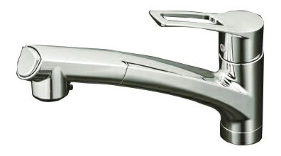 KVK 流し台用シングルレバー式シャワー付混合栓(寒冷地用) KM5021ZT 水道 蛇口 ヘッド 引き出し キッチン 台所リフォーム｜アキバ流通プラス店