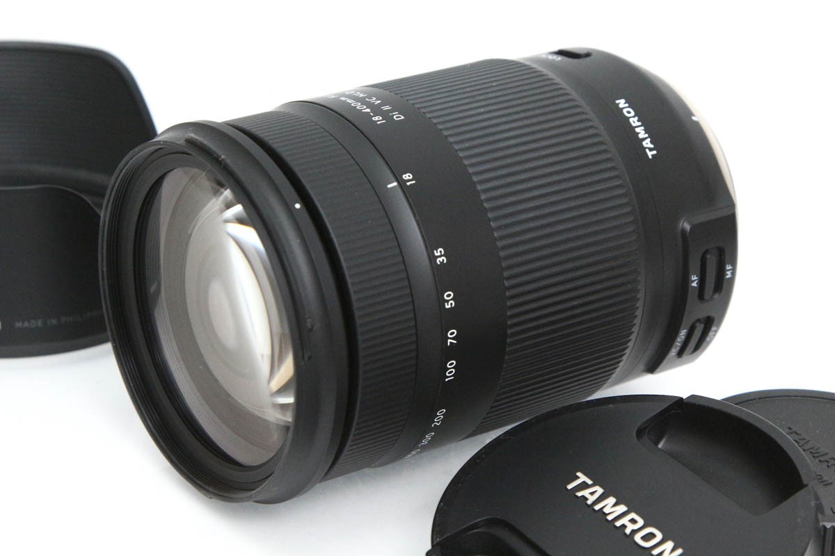 【中古】【並品】タムロン 18-400mm F/3.5-6.3 Di II VC HLD (Model B028) [ニコン用] CA01-R3747-2N1B TAMRON タムロン ニコンFマウント 望遠ズーム AF/MF APS-C 手ブレ補正 高倍率