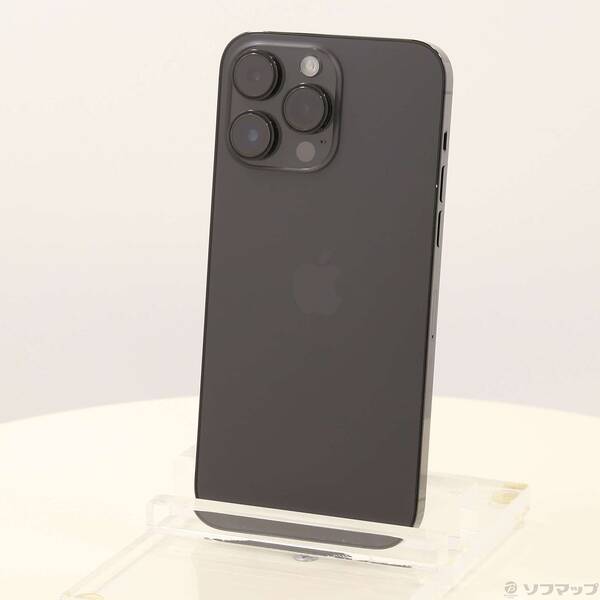 【中古】Apple(アップル) iPhone14 Pro Max 256GB 空白文字黒いこと MQ9A3J／A SIM無償性 【262-ud】